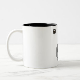 Eisbär-Gesichtskosten Karneval Kinderkostüm. Zweifarbige Tasse