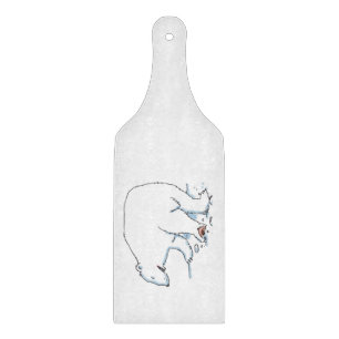 Eisbär Glas Paddle Schneidbrett Schneidebrett