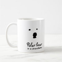 Eisbär im Schneesturm