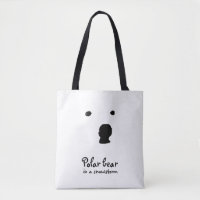 Eisbär im T - Shirt eines Schneesturms