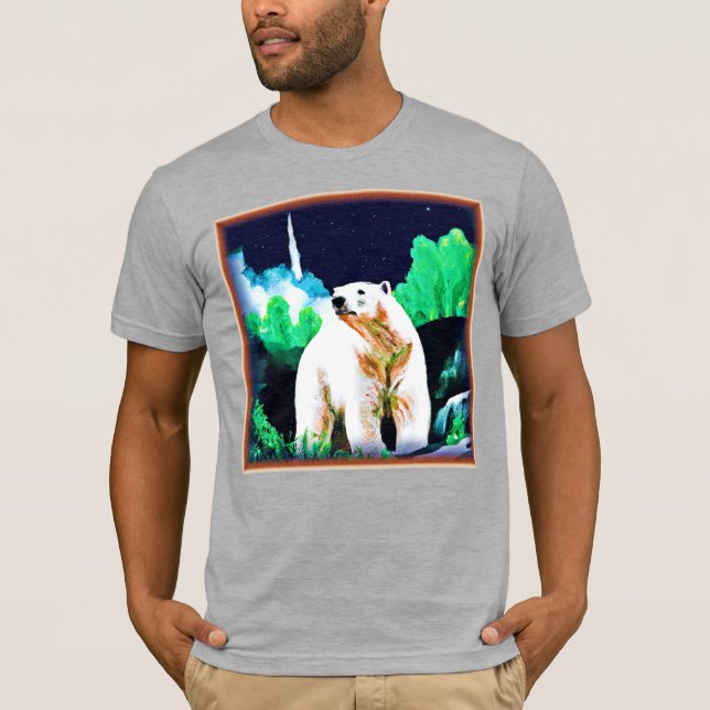 Eisbär im Wilden. Jetzt kaufen T-Shirt (Vorderseite)