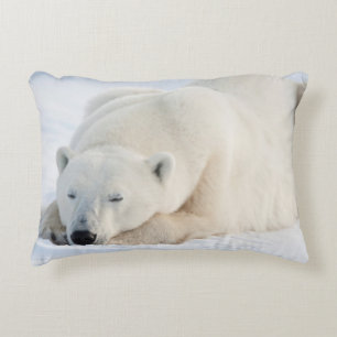Eisbär im Winter Zierkissen