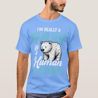 Eisbär in menschlicher Kostüm Lustiges Geschenk T-Shirt