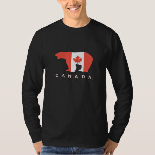 Eisbär Kanada Länder Kanadische Flaggenstaaten Aho T-Shirt