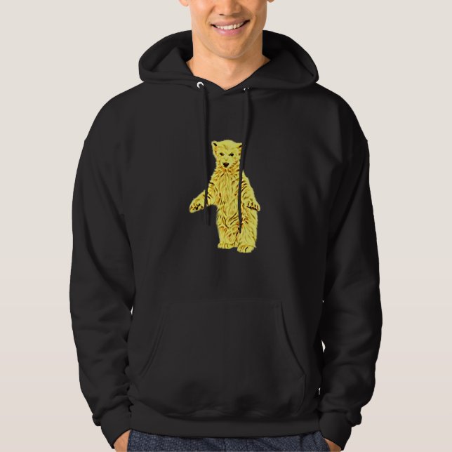 Eisbär-Kinder mit Bärennordpol gefährdet Hoodie (Vorderseite)