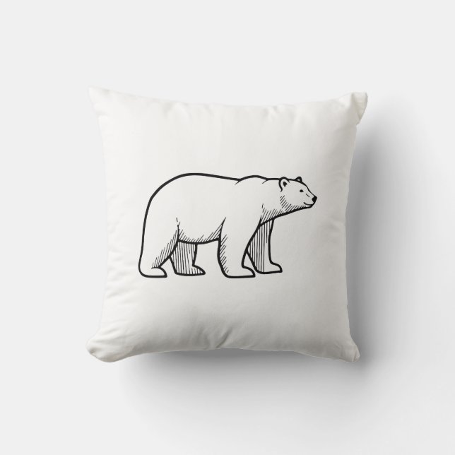 Eisbär Kissen (Vorderseite)
