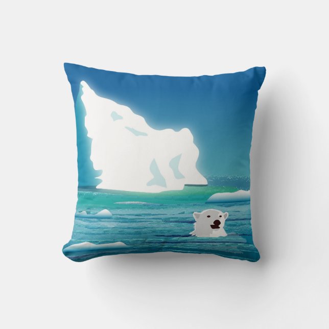 Eisbär Kissen (Vorderseite)