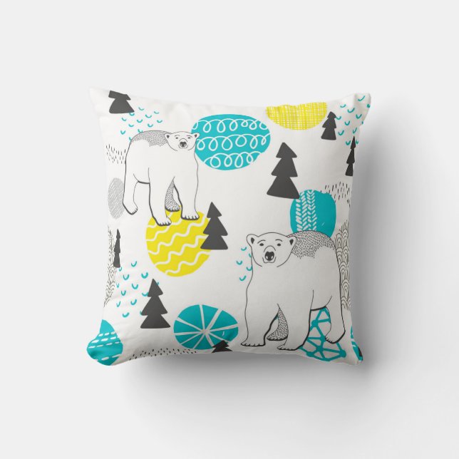 Eisbär Kissen (Vorderseite)