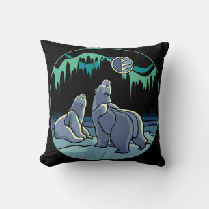 Eisbär Kissen Personalisiertes Bären Kunst Kissen