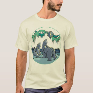 Eisbär-Kunst-T-Shirt First Nations Art T-Shirts