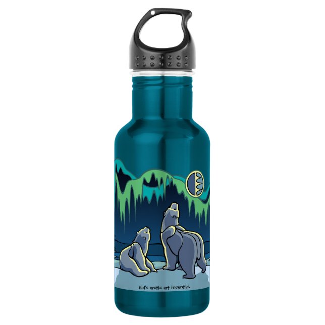 Eisbär-Kunst-Wasser-gebürtiger Trinkflasche (Vorderseite)