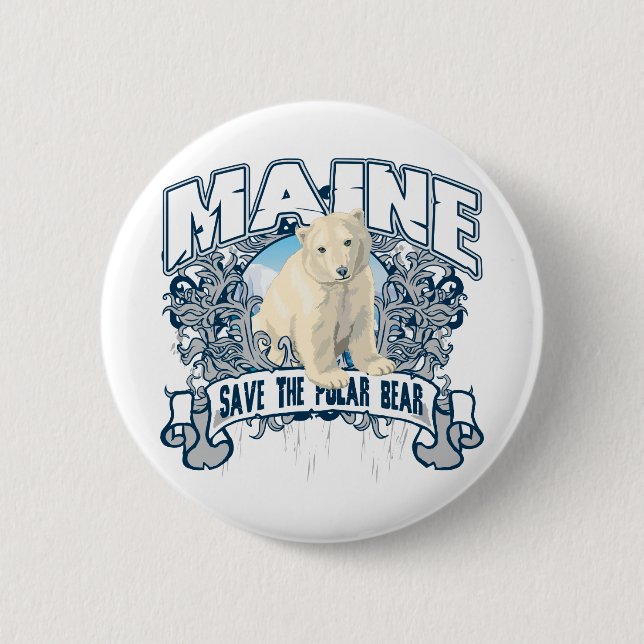Eisbär Maine Button (Vorderseite)