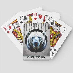 Eisbär mit individuellem Namen 🐻❄️ Spielkarten