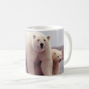 Eisbär-Mutter und CUB Kaffeetasse