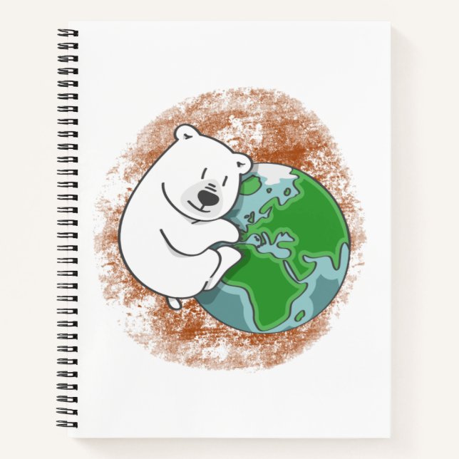 Eisbär Notizbuch (Vorderseite)