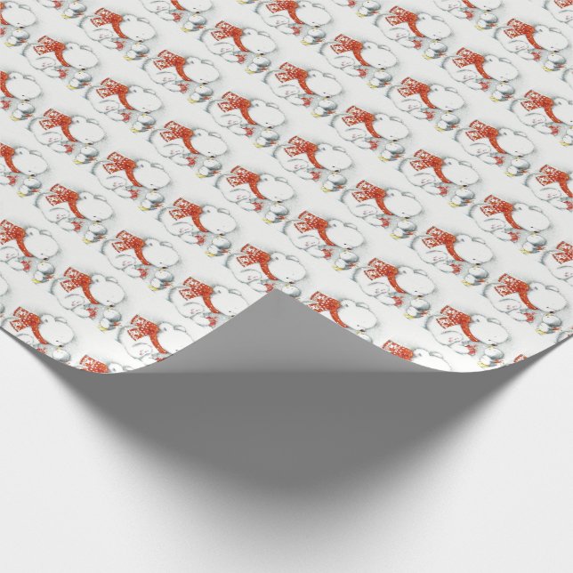 Eisbär-Packpapier Geschenkpapier (Ecke)