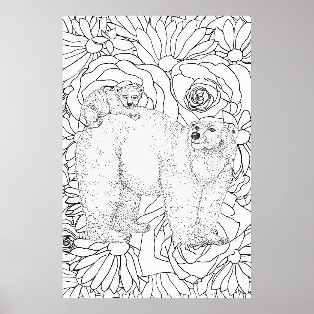 Eisbär Poster (Vorne)