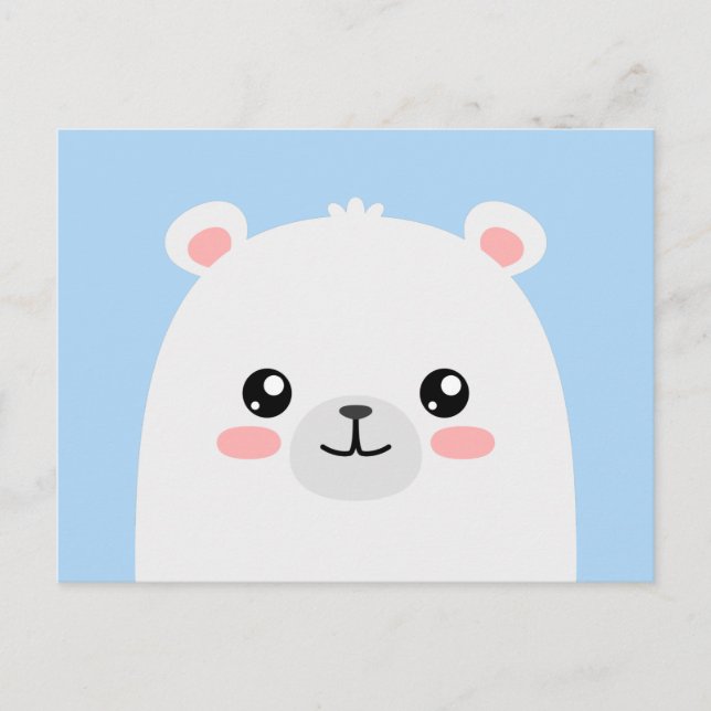 Eisbär Postkarte (Vorderseite)