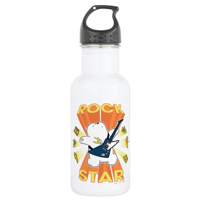 Eisbär - Rock Star Edelstahlflasche (Vorderseite)