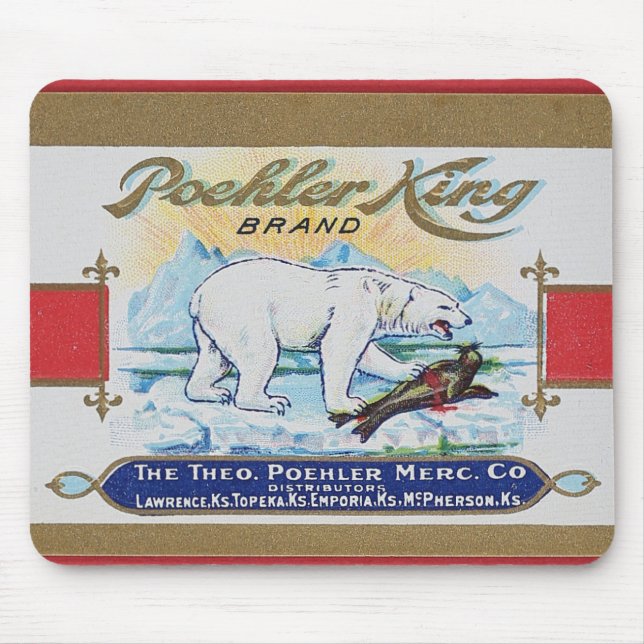 Eisbär-Snack für Lieblingsessen Mousepad (Vorne)