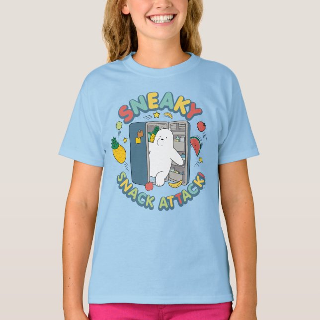 Eisbär - Sneaky Snack Attack! T-Shirt (Vorderseite)