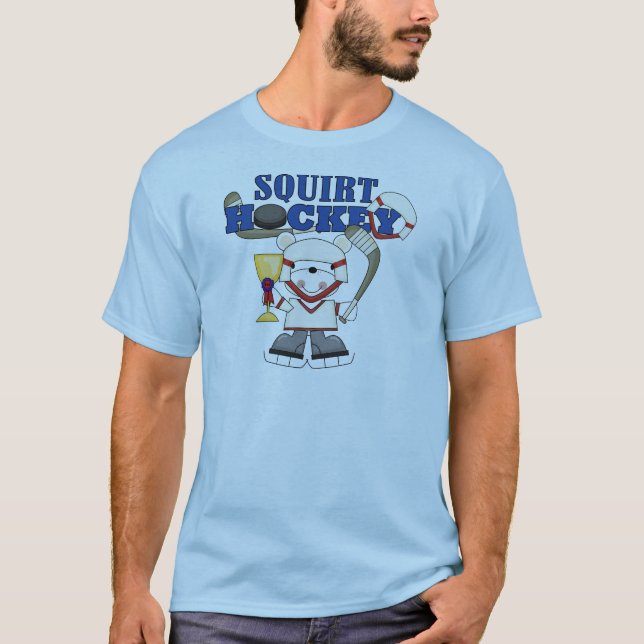 Eisbär spritzen Hockey-T-Shirts und Geschenke T-Shirt (Vorderseite)
