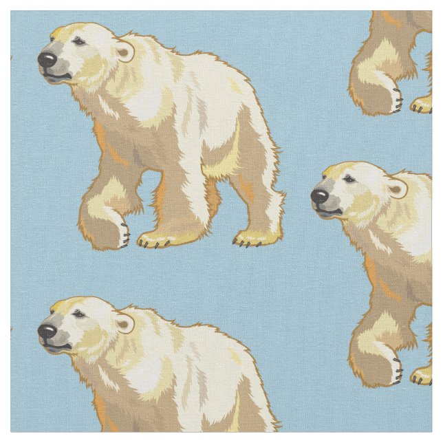 Eisbär Stoff (Nahaufnahme)