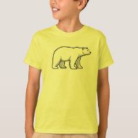 Eisbär-T-Shirt – minimalistisches Tierdesign