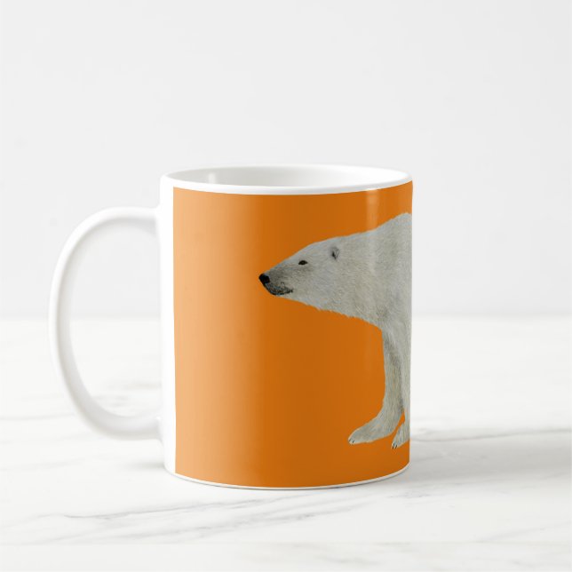Eisbär-Tasse Orange Kaffeetasse (Links)