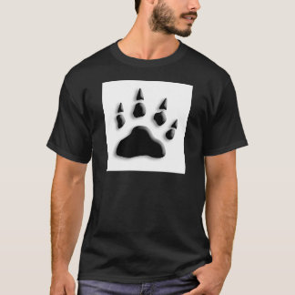 Eisbär-Tatzen-Druck T-Shirt
