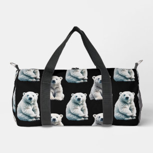 Eisbar-Tiermuster-Design  Duffle Bag