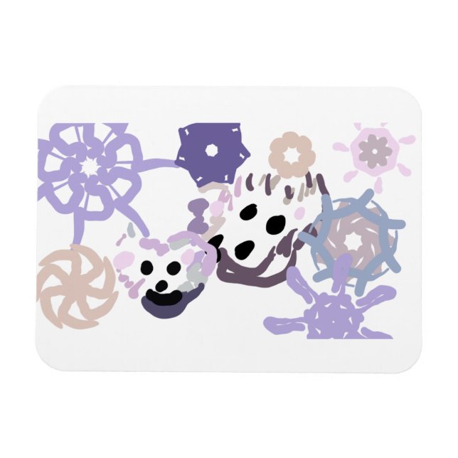 Eisbär und Baby Winter Magnet (Horizontal)