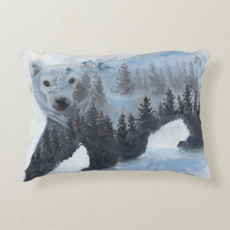 Eisbär und der Wald Zierkissen