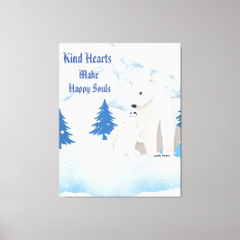Eisbär und Jungtier Arktis-Wildlife-Leinwanddruck Leinwanddruck