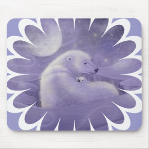Eisbär und Jungtier Mousepad