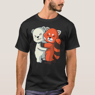 Eisbär und Niedliche Tiere aus rotem Panda, die Fr T-Shirt