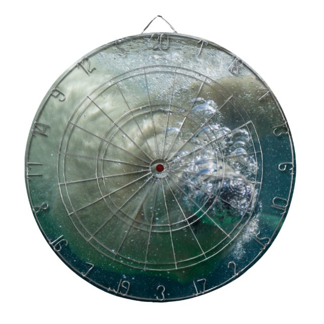 Eisbär unter Wasser Dartscheibe (vorne)