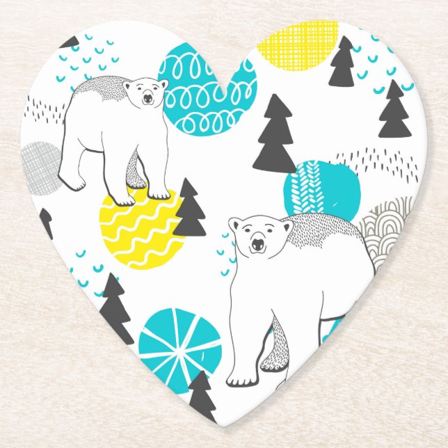 Eisbär Untersetzer (Vorderseite)