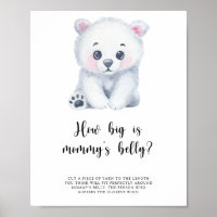 Eisbär - Wie groß ist das Bauchspiel der Mama