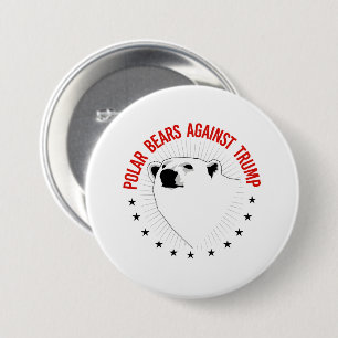 Eisbären gegen Trump Button