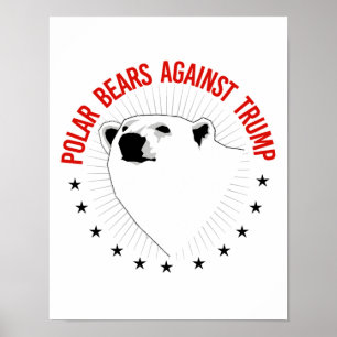 Eisbären gegen Trumpf - - Pro-Wissenschaft - Poster
