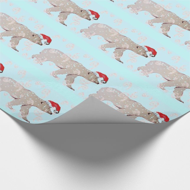 Eisbären Paisleys Sankt Geschenkpapier (Ecke)