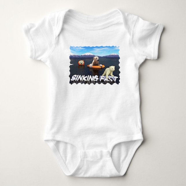Eisbären - Schnell sinken Baby Strampler (Vorderseite)