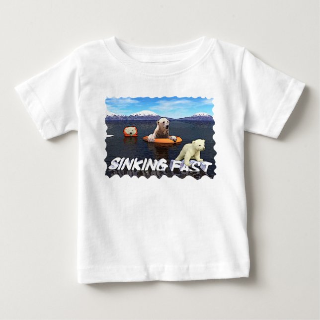 Eisbären - Schnell sinken Baby T-shirt (Vorderseite)