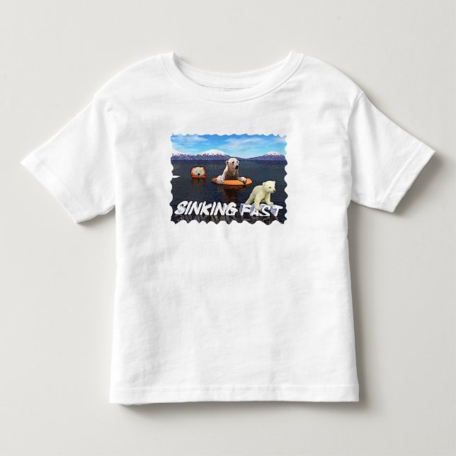 Eisbären - Schnell sinken Kleinkind T-shirt (Vorderseite)