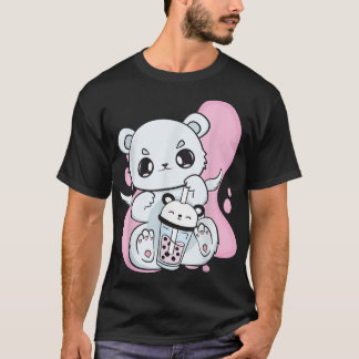 Eisbären trinken Bläschentee mit Erdbeeren-Bob T-Shirt