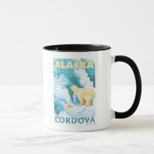 Eisbären u. CUB - Cordova, Alaska Tasse