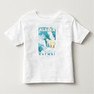 Eisbären u. CUB - Katmai, Alaska Kleinkind T-shirt