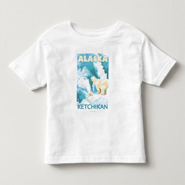 Eisbären u. CUB - Ketchikan, Alaska Kleinkind T-shirt (Vorderseite)