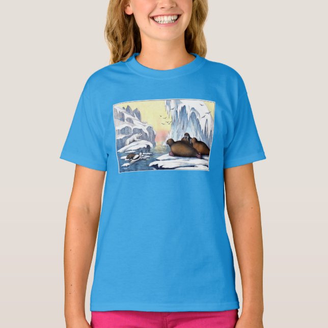 Eisbären, Walrus und Siegel T-Shirt (Vorderseite)